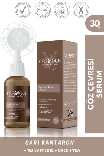 Cosvoce Aydınlatıcı Kırışıklık Karşıtı Göz Altı Torba Karşıtı Gece Gündüz Serumu 30 ml