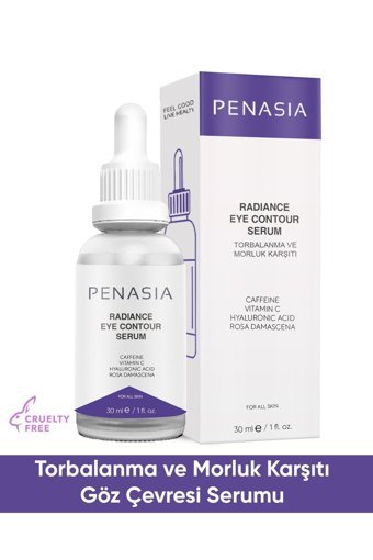 Penasia Radiance Eye Contour Aydınlatıcı Kırışıklık Karşıtı Göz Altı Torba Karşıtı Gece Serumu 30 ml