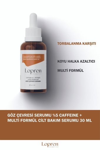 Lopren Aydınlatıcı Kırışıklık Karşıtı Göz Altı Torba Karşıtı Gece Gündüz Serumu 30 ml