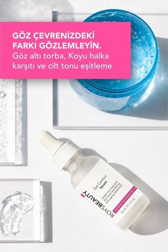 Roys Beauty Beauty Morluk Aydınlatıcı Kırışıklık Karşıtı Göz Altı Torba Karşıtı Gece Gündüz Serumu 30 ml