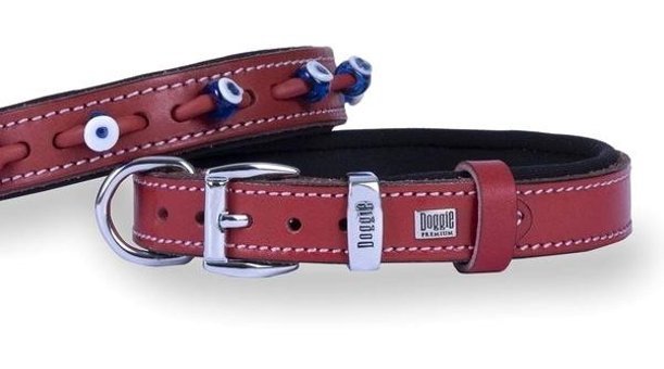Doggie Konfor Ayarlanabilir Boyun Köpek Tasması 3 x 42 - 50 cm Kırmızı