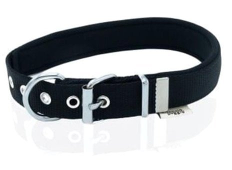 Doggie Konfor Ayarlanabilir Boyun Köpek Tasması 2.5 x 42 - 50 cm Siyah