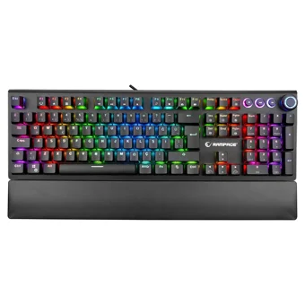 Rampage KB-R92 Türkçe Q RGB Blue Switch Kablolu Siyah Mekanik Gaming Klavye