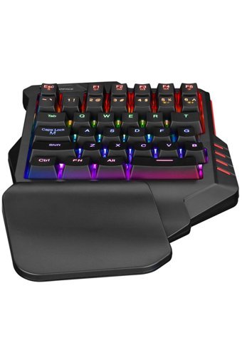Rampage Backlight Türkçe Q RGB Blue Switch Kablolu Siyah Mekanik Gaming Klavye
