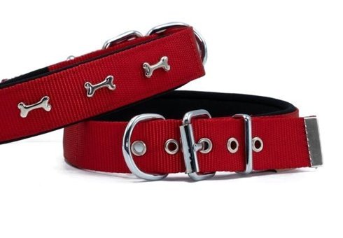 Doggie Comfort Ayarlanabilir Boyun Köpek Tasması 2 x 30- 35 cm Kırmızı