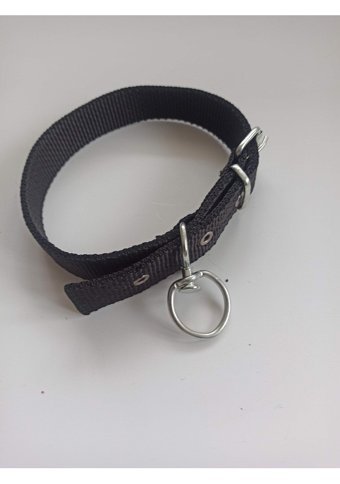 Kozaklı Ayarlanabilir Boyun Köpek Tasması 3 x 60 cm Siyah