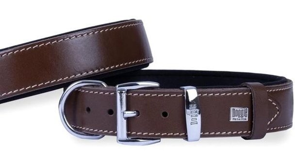 Doggie Konfor Ayarlanabilir Boyun Köpek Tasması 3.5 x 47 - 55 cm Kahverengi