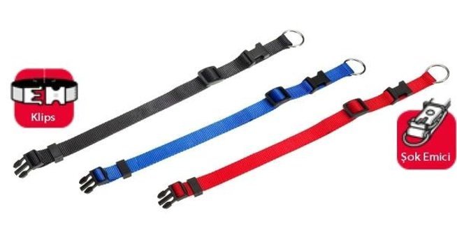 Karlie Ayarlanabilir Boyun Köpek Tasması 20 - 35 cm Siyah