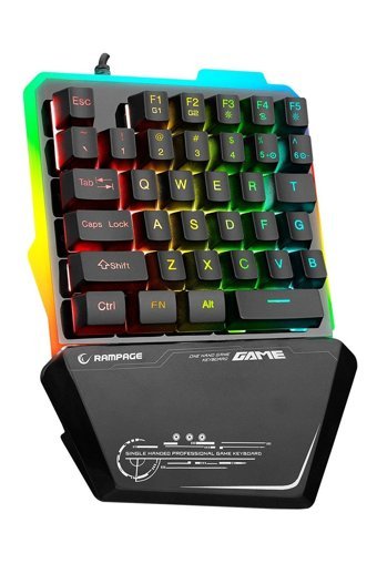 Rampage KB-R24 Türkçe Q RGB Kablolu Siyah Normal Gaming Klavye