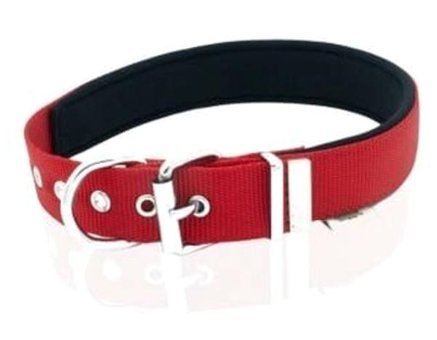 Doggie Konfor Ayarlanabilir Boyun Köpek Tasması 2.5 x 42 - 50 cm Kırmızı