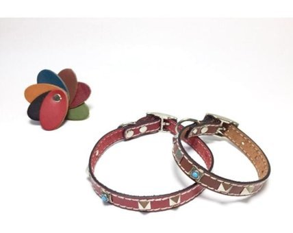 Lino Ayarlanabilir Boyun Köpek Tasması 1.5 x 30 cm Bordo - Kahverengi