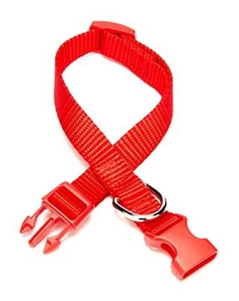 Doggie Classic Ayarlanabilir Boyun Köpek Tasması 1.5 x 25 cm Kırmızı