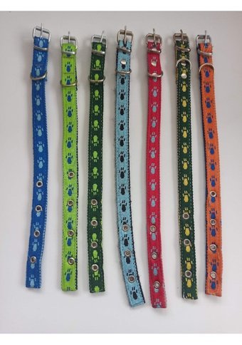 Kozaklı Ayarlanabilir Boyun Köpek Tasması 2 x 40 cm Çok Renkli