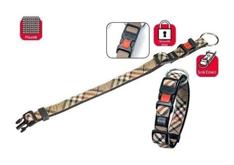 Karlie Ayarlanabilir Boyun Köpek Tasması 40 - 55 cm Bej
