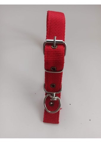 Kozaklı Ayarlanabilir Boyun Köpek Tasması 3 x 60 cm Kırmızı