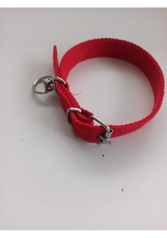 Kozaklı Ayarlanabilir Boyun Köpek Tasması 3 x 60 cm Kırmızı