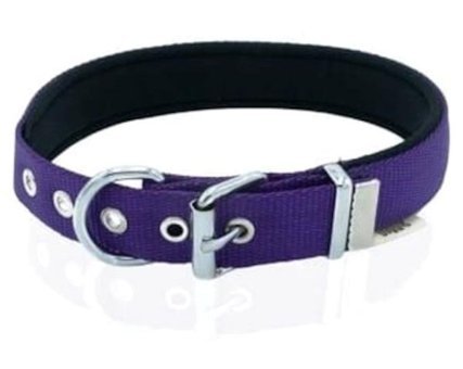 Doggie Konfor Ayarlanabilir Boyun Köpek Tasması 2.5 x 37 - 45 cm Mor