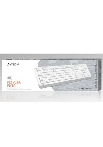 A4Tech FK10 Türkçe Q Kablolu Beyaz Numerik Klavye