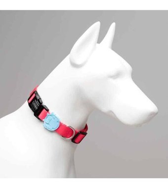 Lindo Bubble Ayarlanabilir Boyun Köpek Tasması L Pembe