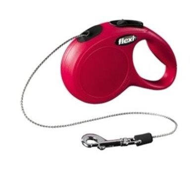 Flexi New Classic Makaralı Ayarlanabilir Köpek Tasması XS Kırmızı