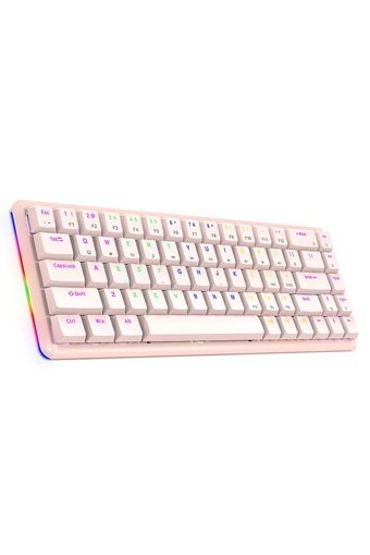 Rampage Low Profile Türkçe Q Kablolu Pembe Mekanik Gaming Klavye