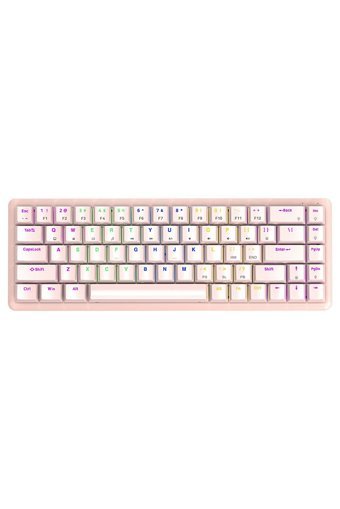 Rampage Low Profile Türkçe Q Kablolu Pembe Mekanik Gaming Klavye
