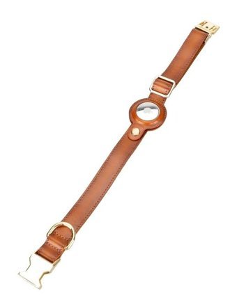 Doggo Airtag Ayarlanabilir Boyun Köpek Tasması 50 cm Taba
