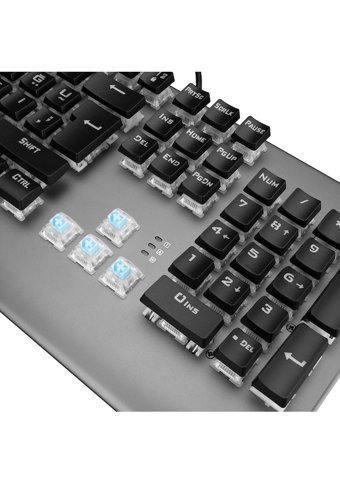 Rampage KB-R211 Türkçe Q RGB Blue Switch Kablolu Siyah Mekanik Gaming Klavye