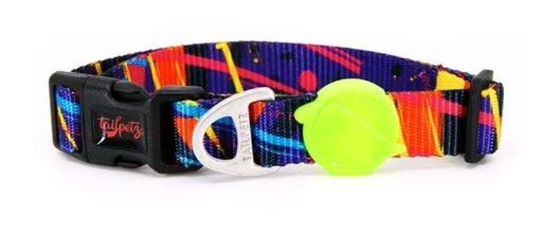 Tailpetz Splash Ayarlanabilir Boyun Köpek Tasması 30 cm Çok Renkli