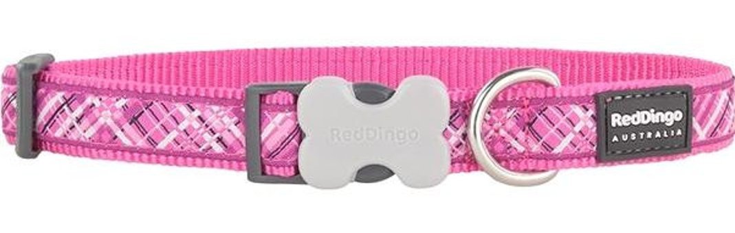 Reddingo Flanno Ayarlanabilir Boyun Köpek Tasması Pembe