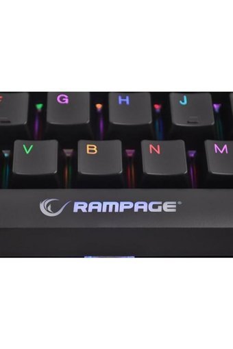 Rampage KB-R90 Orion Türkçe Q RGB Blue Switch Kablolu Siyah Mekanik Gaming Klavye