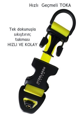 Interlaken Ayarlanabilir Boyun Köpek Tasması M Sarı