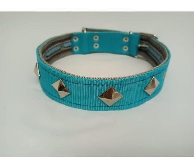 Kozaklı Ayarlanabilir Boyun Köpek Tasması 4 x 70 cm Turkuaz