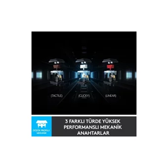 Logitech G815 Türkçe Q RGB Kablolu Siyah Mekanik Gaming Klavye