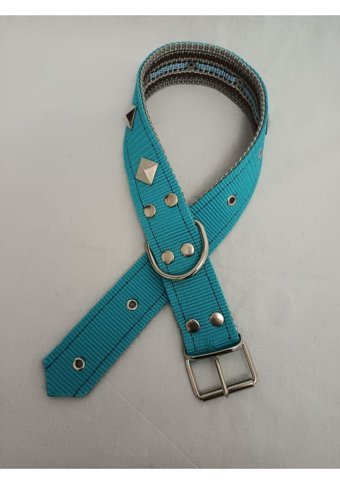 Kozaklı Ayarlanabilir Boyun Köpek Tasması 4 x 70 cm Turkuaz