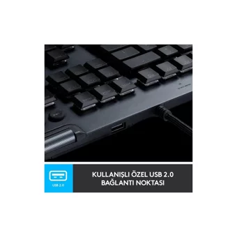 Logitech G815 Türkçe Q RGB Kablolu Siyah Mekanik Gaming Klavye