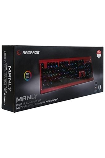 Rampage KB-R19 Türkçe Q RGB Kablolu Siyah Mekanik Gaming Klavye