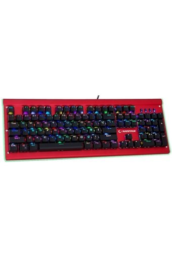 Rampage KB-R19 Türkçe Q RGB Kablolu Siyah Mekanik Gaming Klavye