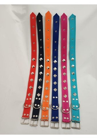 Kozaklı Ayarlanabilir Köpek Tasması 4 x 70 cm Çok Renkli