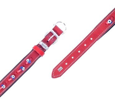 Doggie Konfor Ayarlanabilir Boyun Köpek Tasması 2 x 30 - 35 cm Kırmızı