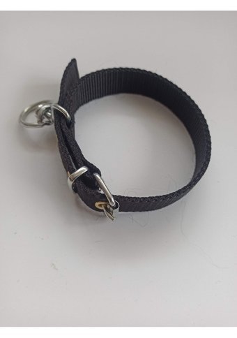 Kozaklı Ayarlanabilir Boyun Köpek Tasması 2.5 x 50 cm Siyah