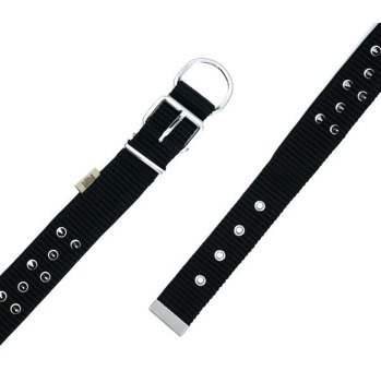 Doggie Konfor Ayarlanabilir Boyun Köpek Tasması 4 x 47 - 55 cm Siyah