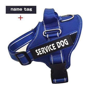 Bba K9 Ayarlanabilir Sırt Köpek Tasması Mavi