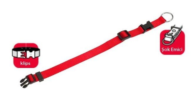 Karlie Ayarlanabilir Boyun Köpek Tasması 45 - 65 cm Kırmızı