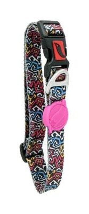 Tailpetz Graffiti Ayarlanabilir Boyun Köpek Tasması 30 x 50 Siyah