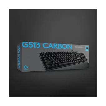 Logitech G513 İngilizce Q RGB Blue Switch Kablolu Siyah Mekanik Gaming Klavye