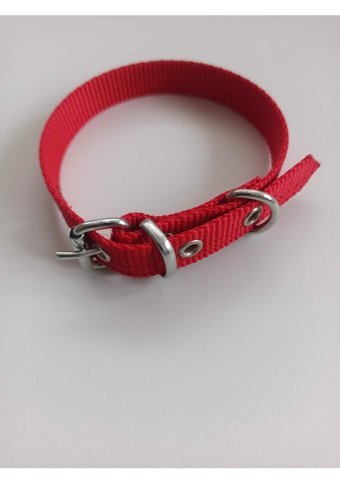 Kozaklı Ayarlanabilir Boyun Köpek Tasması 2 x 40 cm Kırmızı