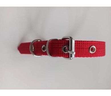 Kozaklı Ayarlanabilir Boyun Köpek Tasması 2 x 40 cm Kırmızı
