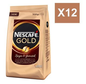 Nescafe Gold Paket Granül Kahve 12x500 gr