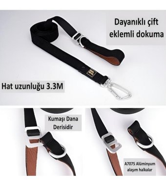 Interlaken G230 Ayarlanabilir Köpek Tasması M Siyah